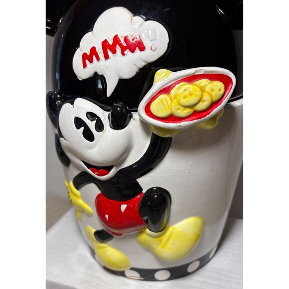 Vintage Danaware Walt Disney Mickey Mouse Cookie Jar Biscuit Container Canister - Picture 7 of 16